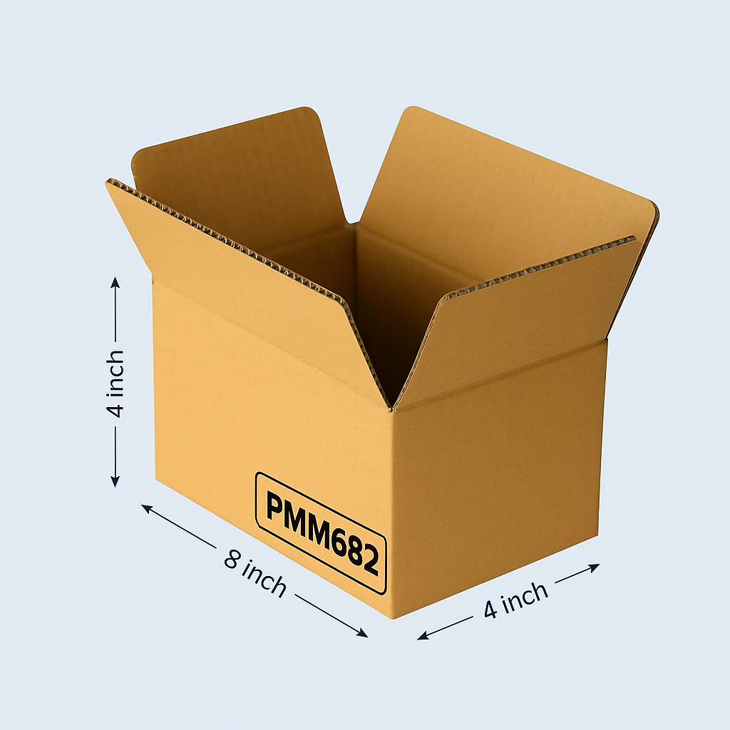 Buy Corrugated Boxes 8x4x4 Inches | Pack Of 250 9rs per piece