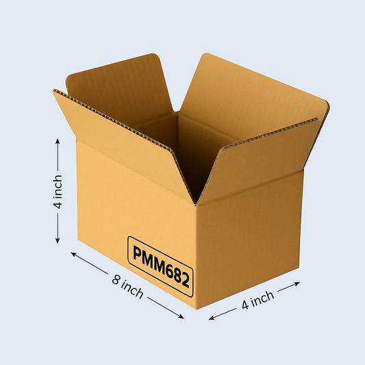 Buy Corrugated Boxes 8x4x4 Inches | Pack Of 250 9rs per piece