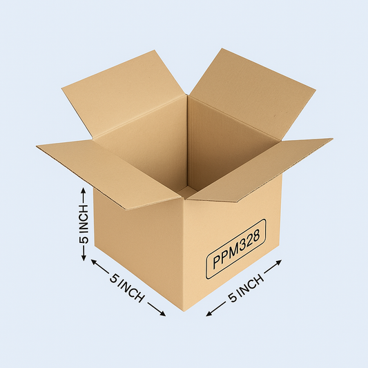 Buy Corrugated Boxes 5x5x5 Inches | Pack Of 250 10rs pp